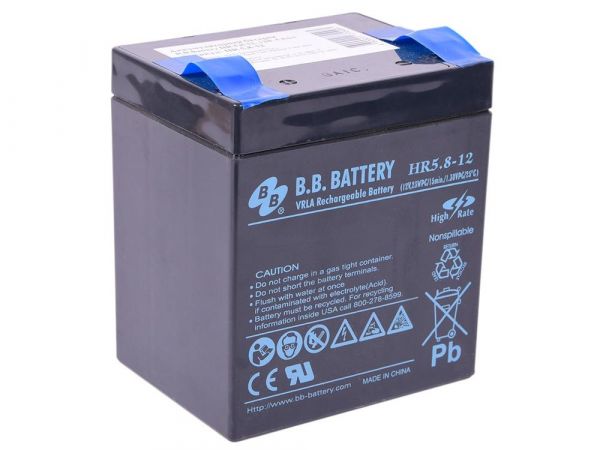 Аккумулятор для ИБП BB Battery HR 5,8-12 12 В 5,8 Ач