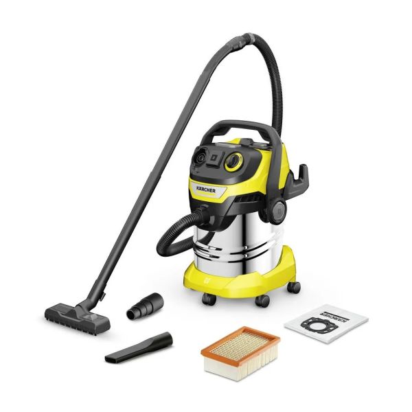 Строительный пылесос Karcher WD 5 P S V-25/5/22 Вт желтый